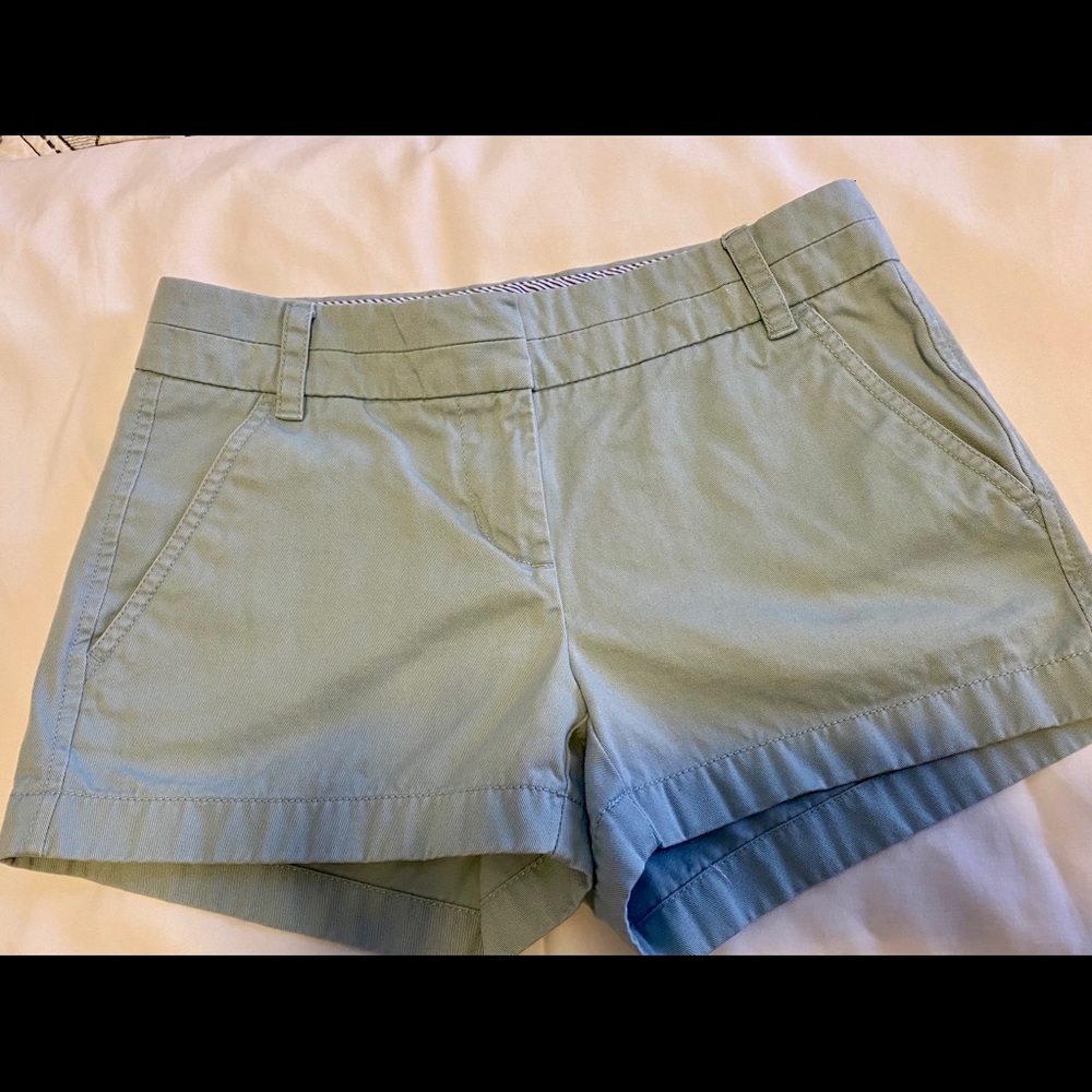 *J Crew* Women’s 00 Chino Shorts seaspray blue